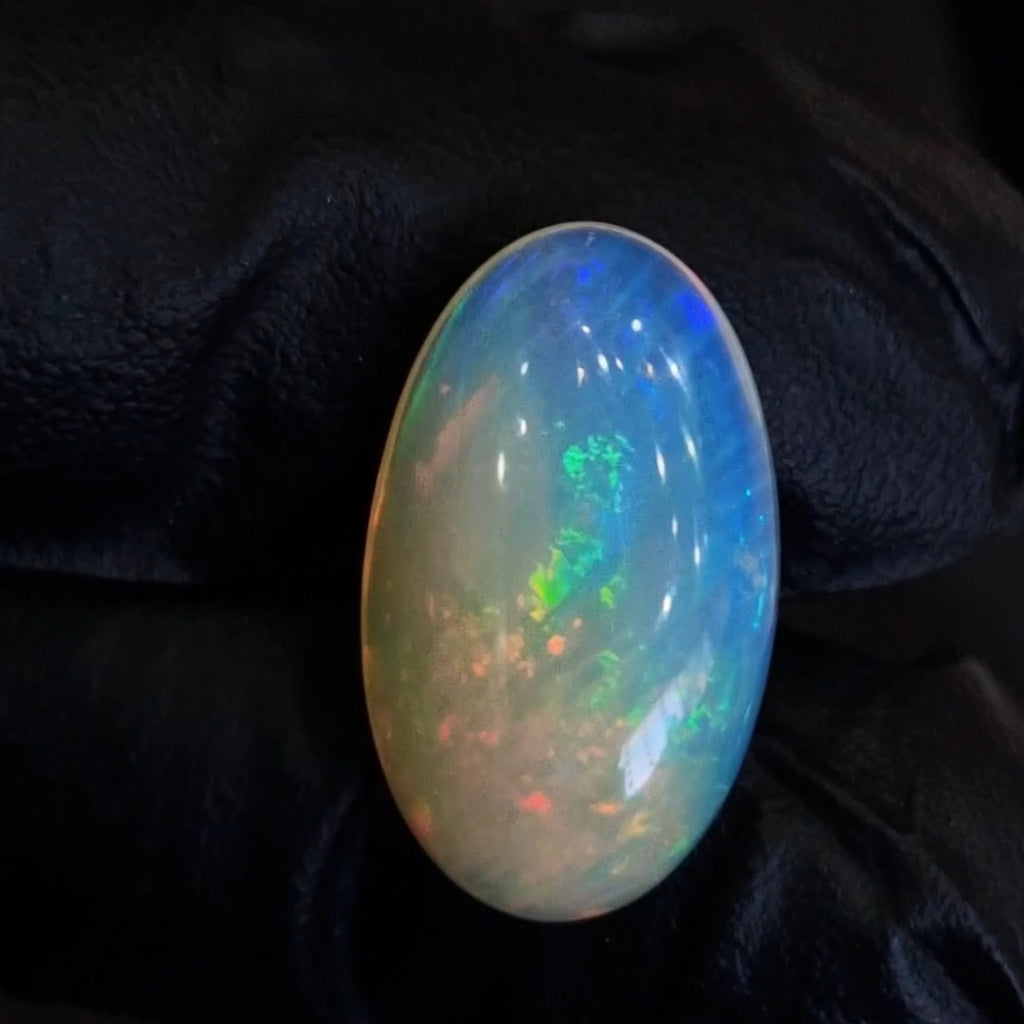 15.8Cts Natural Ethiopian Opal Cabochon | Oval | 24x14mm | Untreated