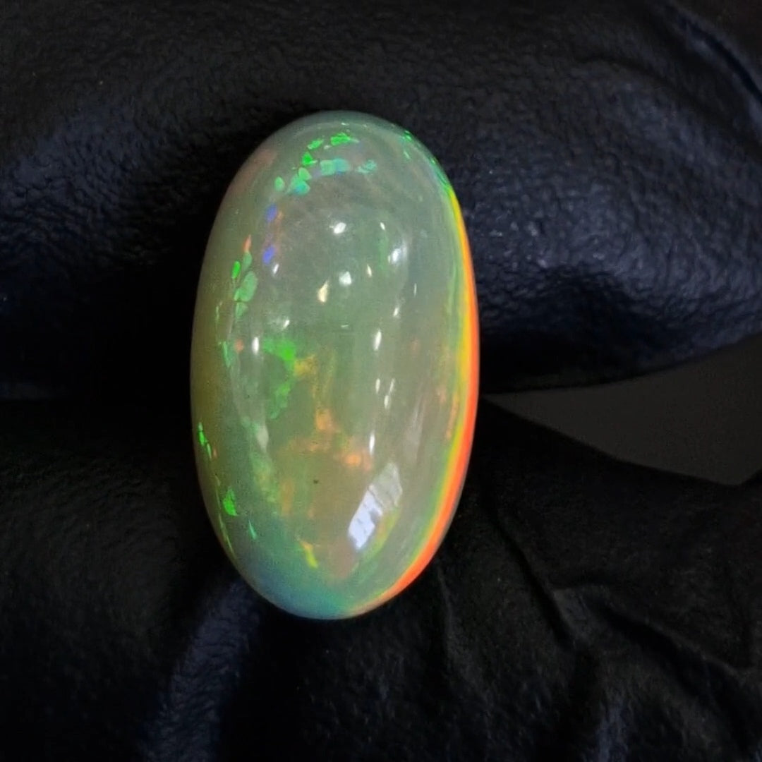 6.6Cts Natural Ethiopian Opal Cabochon | Oval | 18x10mm | Untreated
