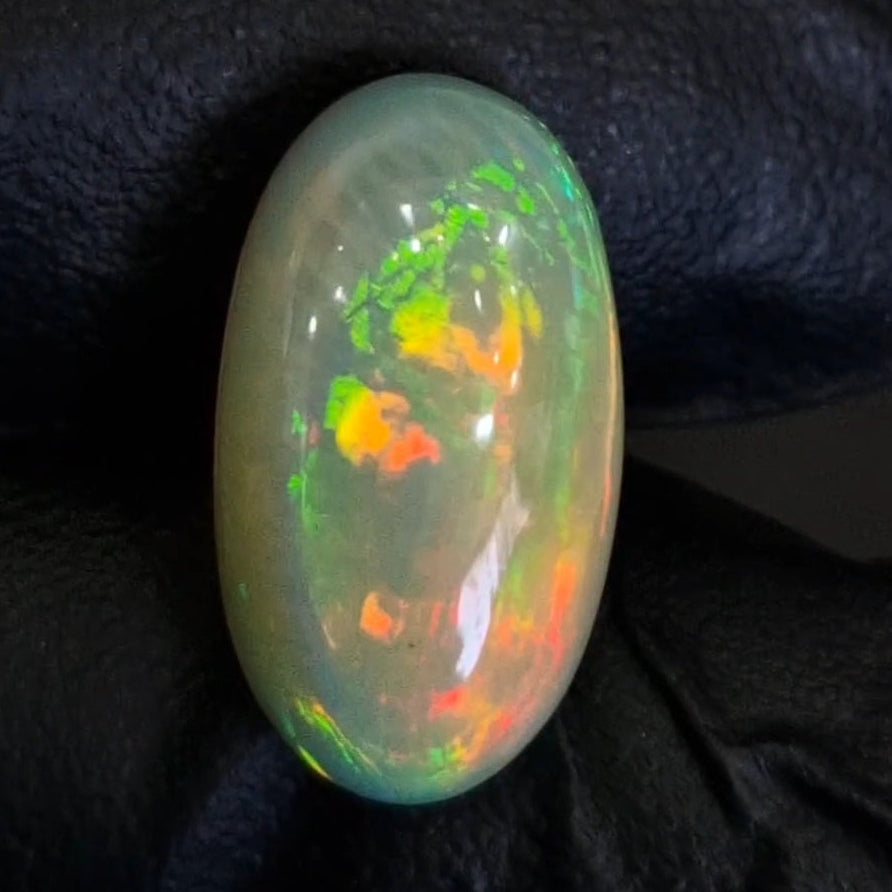 6.6Cts Natural Ethiopian Opal Cabochon | Oval | 18x10mm | Untreated