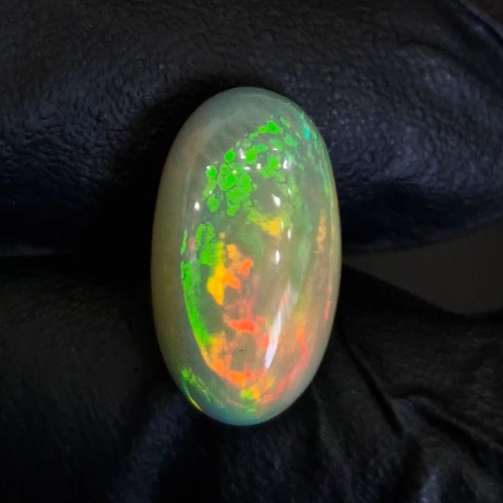 6.6Cts Natural Ethiopian Opal Cabochon | Oval | 18x10mm | Untreated