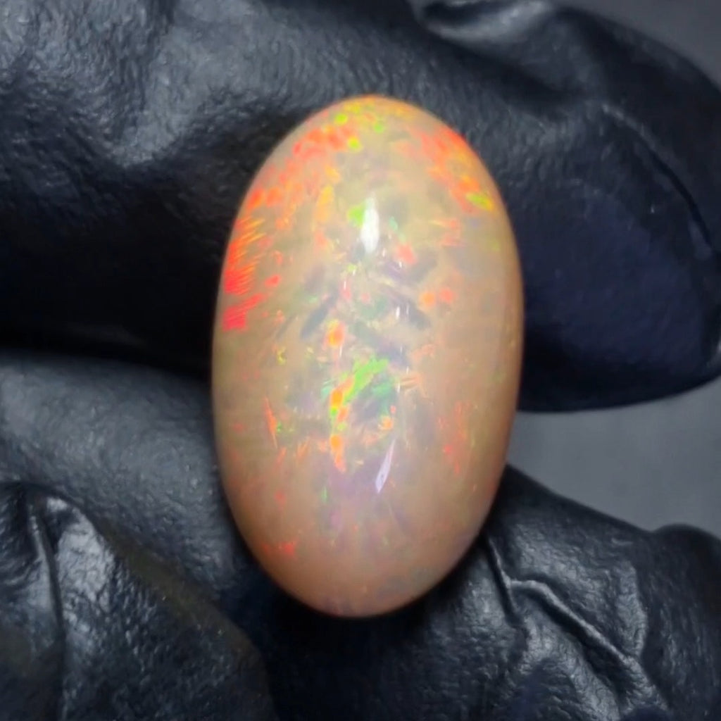18.5Cts Natural Ethiopian Opal Cabochon | Oval | 26x16mm | Untreated