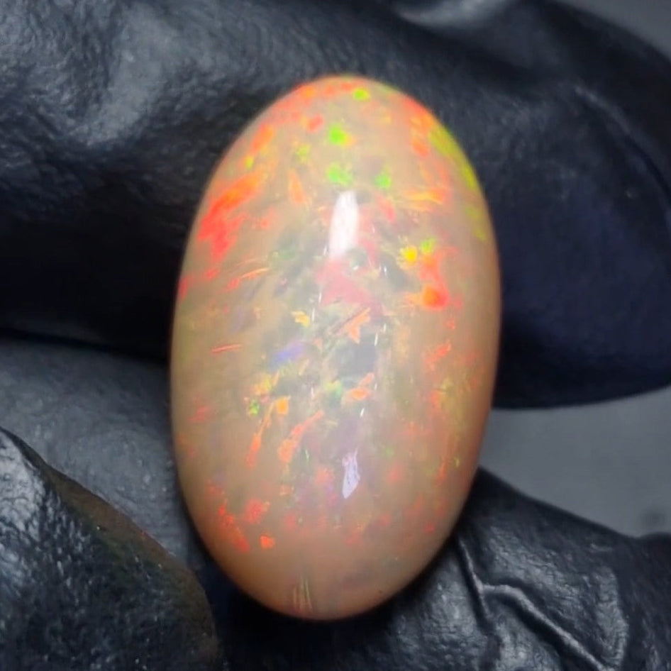 18.5Cts Natural Ethiopian Opal Cabochon | Oval | 26x16mm | Untreated