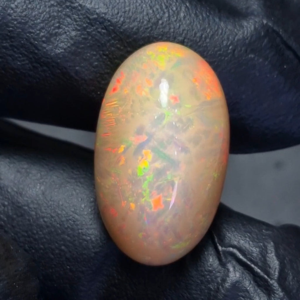 18.5Cts Natural Ethiopian Opal Cabochon | Oval | 26x16mm | Untreated