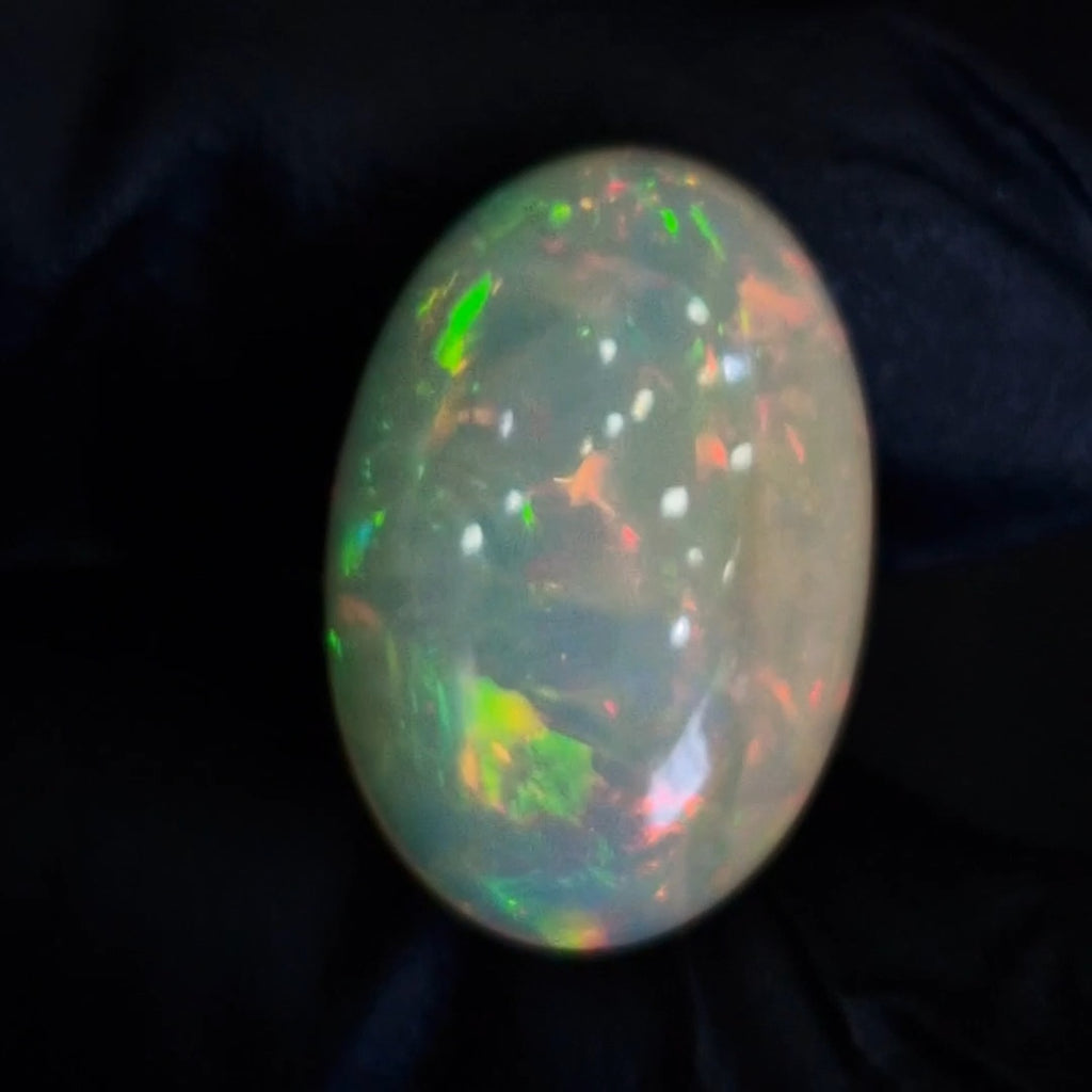 12.6Cts Natural Ethiopian Opal Cabochon | Oval | 22x15mm | Untreated