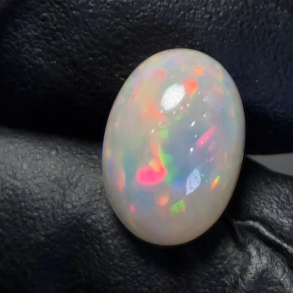 7.3Cts Natural Ethiopian Opal Cabochon | Oval | 15x11mm | Untreated