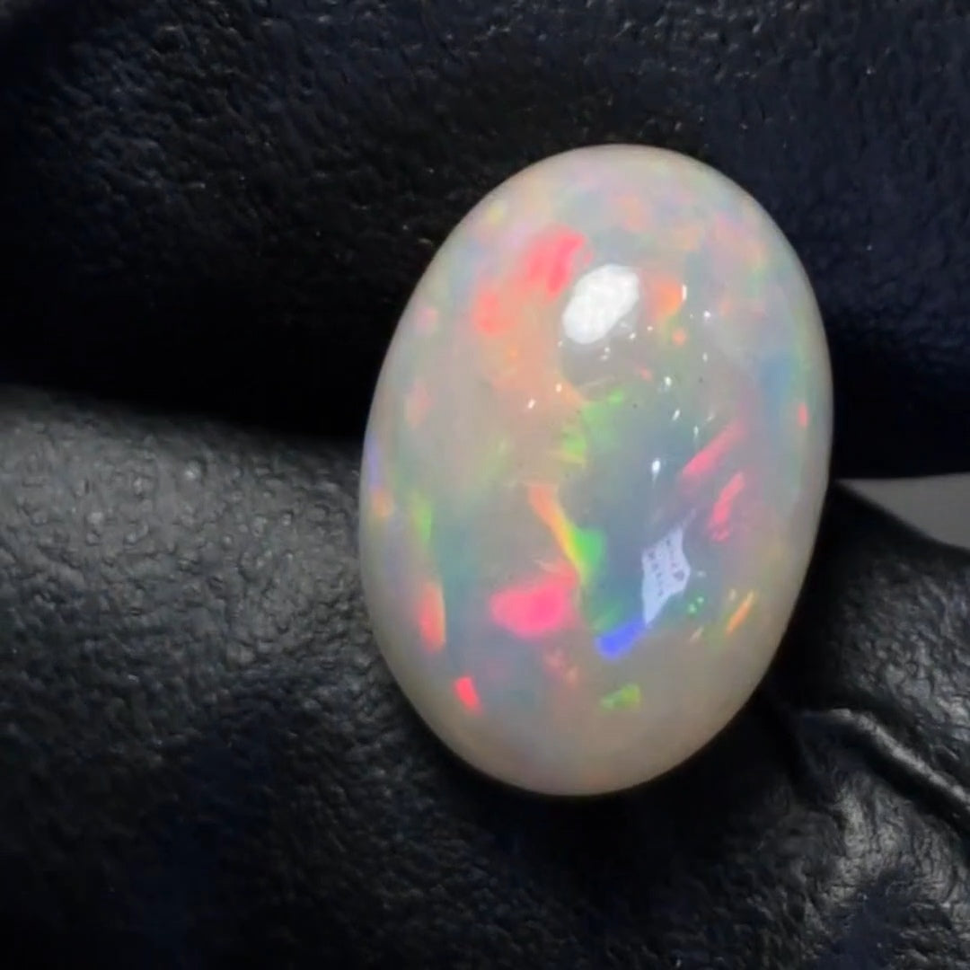 7.3Cts Natural Ethiopian Opal Cabochon | Oval | 15x11mm | Untreated