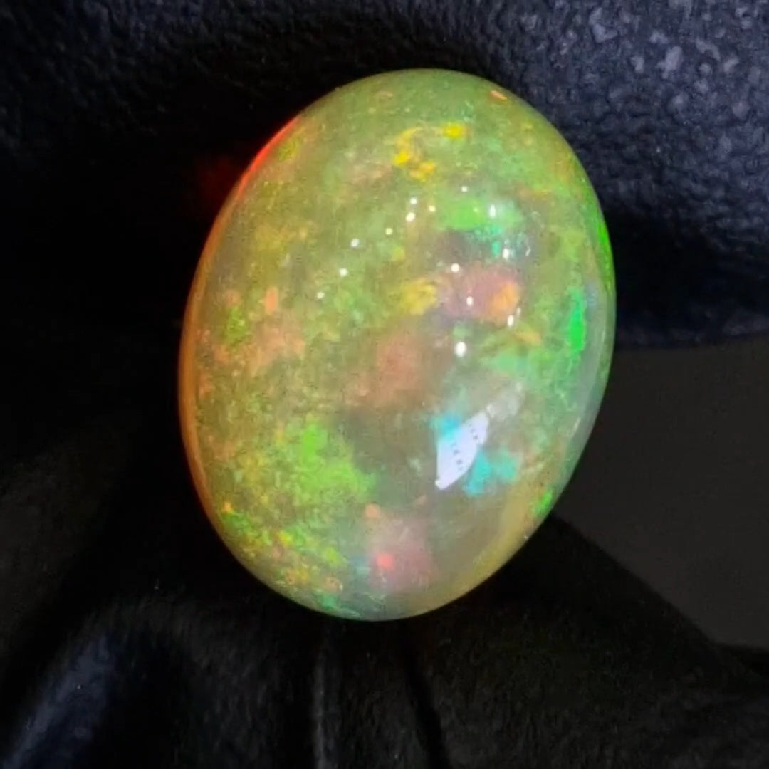 6.4Cts Natural Ethiopian Opal Cabochon | Oval | 14x10mm | Untreated