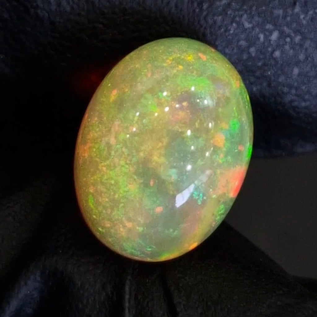 6.4Cts Natural Ethiopian Opal Cabochon | Oval | 14x10mm | Untreated