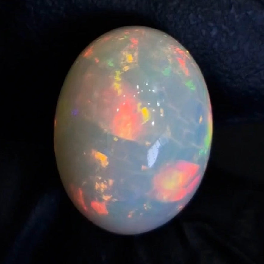 9.2Cts Natural Ethiopian Opal Cabochon | Oval | 17x13mm | Untreated