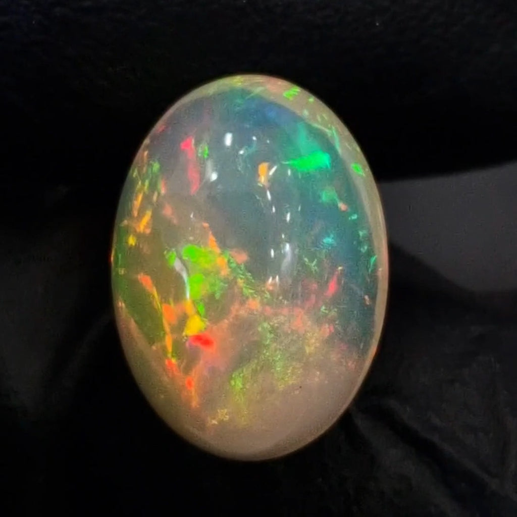 6.9Cts Natural Ethiopian Opal Cabochon | Oval | 16x12mm | Untreated