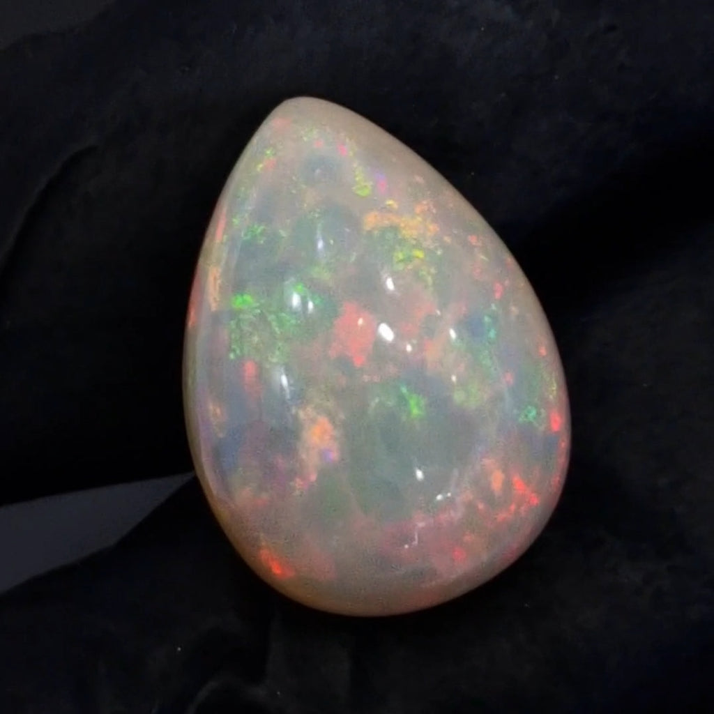 10Cts Natural Ethiopian Opal Cabochon | Pear | 19x14mm | Untreated