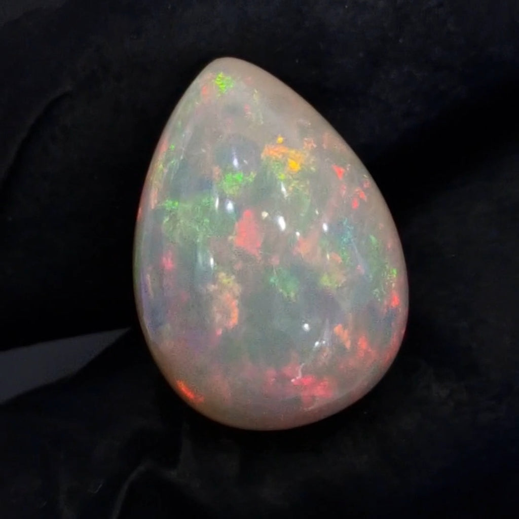 10Cts Natural Ethiopian Opal Cabochon | Pear | 19x14mm | Untreated