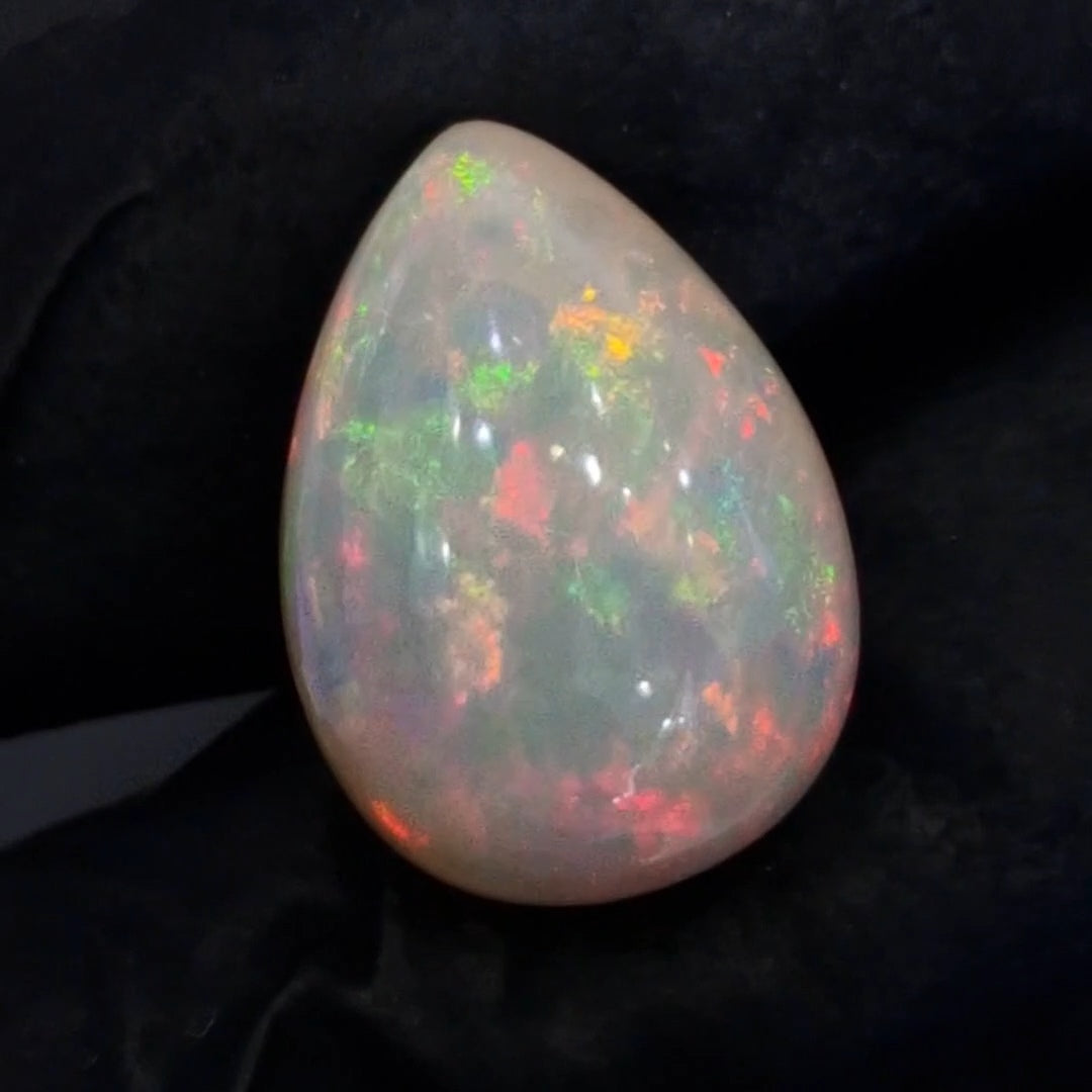 10Cts Natural Ethiopian Opal Cabochon | Pear | 19x14mm | Untreated