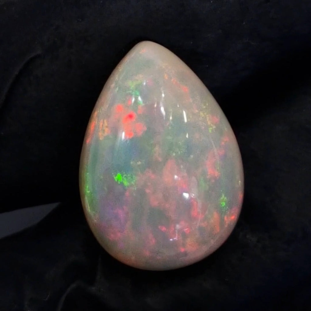 10Cts Natural Ethiopian Opal Cabochon | Pear | 19x14mm | Untreated