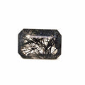 Natural Black Rutile Faceted  | Rectangle  | Size: 20x14mm