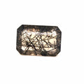 Natural Black Rutile Faceted  | Rectangle  | Size: 21x14mm
