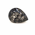 Natural Black Rutile Faceted  | Pear  | Size: 20x15mm