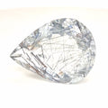 Natural Black Rutile Faceted  | Pear  | Size: 29x21mm