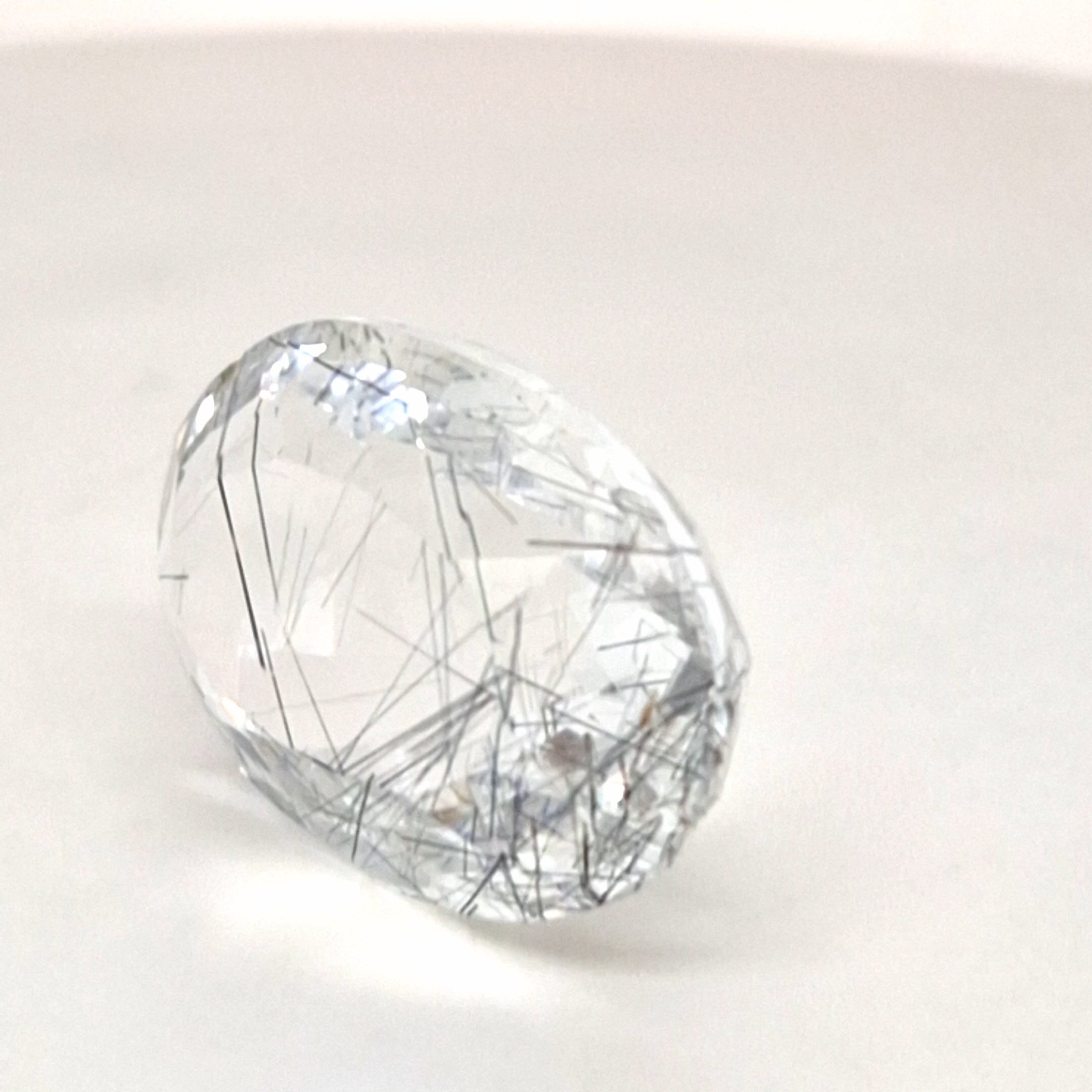 Natural Black Rutile Faceted  | Oval  | Size: 25x17mm