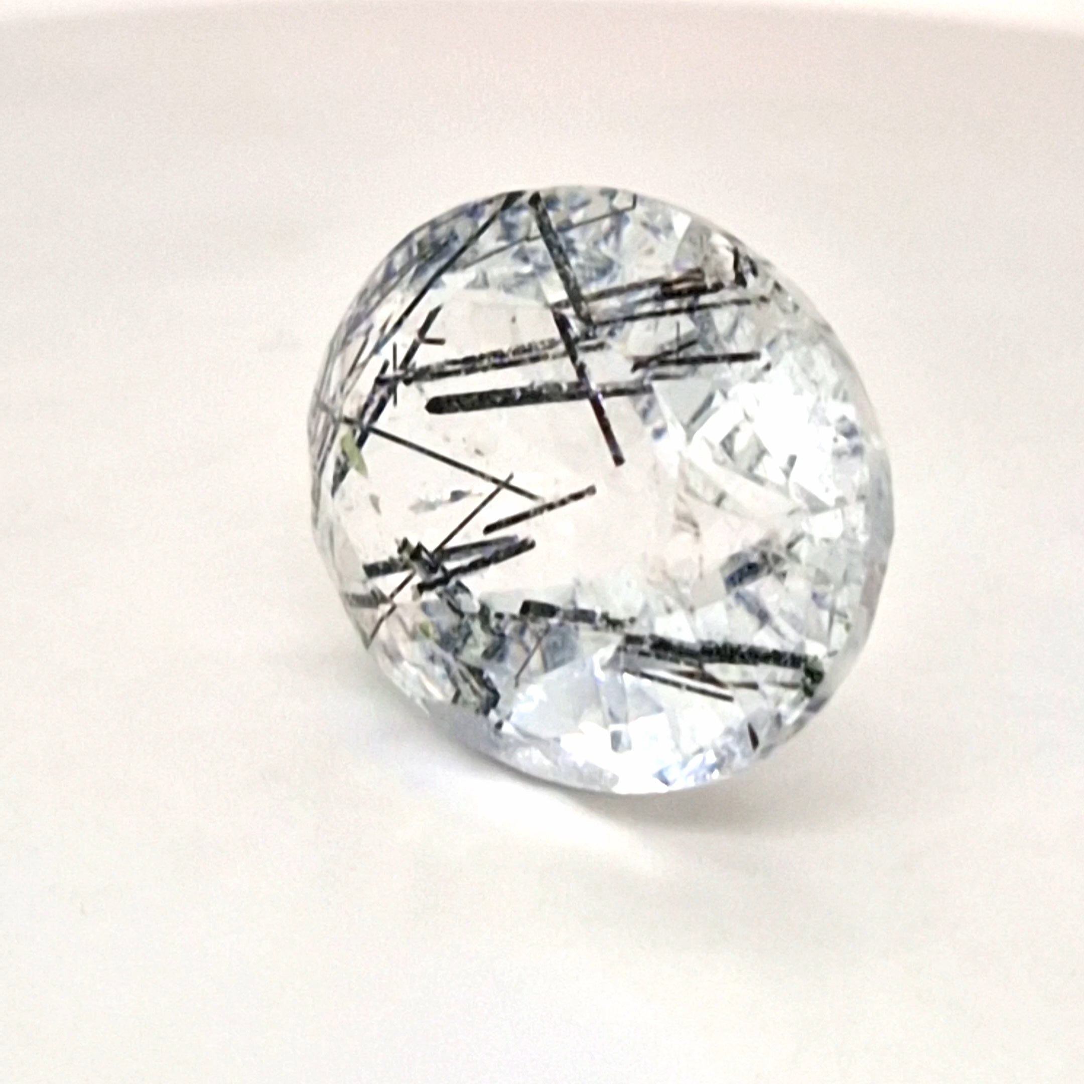 Natural Black Rutile Faceted  | Oval  | Size: 24x19mm