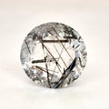 Natural Black Rutile Faceted  | Round  | Size: 17mm