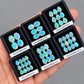 Natural Opal Faceted 6 Box Set | Pear & Oval | 6–9mm