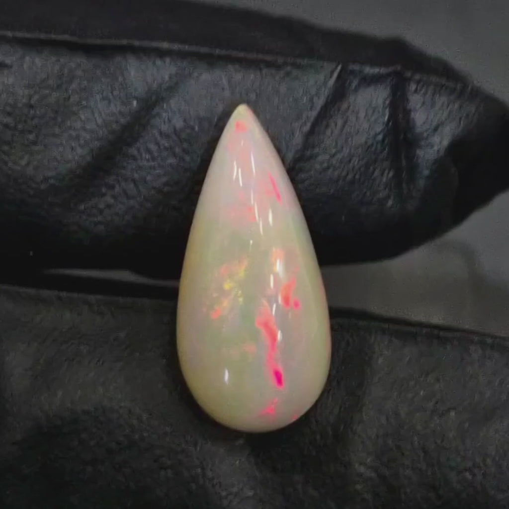9Cts Natural Ethiopian Opal Cabochon | Pear | 22x10mm | Untreated