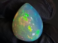 19.9Cts Natural Ethiopian Opal Cabochon | Pear | 23x18mm | Untreated