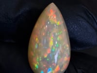 18.2Cts Natural Ethiopian Opal Cabochon | Pear | 26x15mm | Untreated
