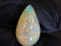 9.6Cts Natural Ethiopian Opal Cabochon | Pear | 21x12mm | Untreated