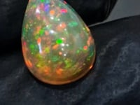 6.9Cts Natural Ethiopian Opal Cabochon | Pear | 16x11mm | Untreated