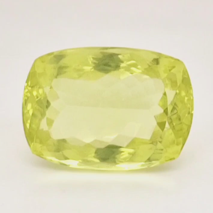 Natural Lemon Quartz Faceted  | Rectangle  | Size: 24x17mm