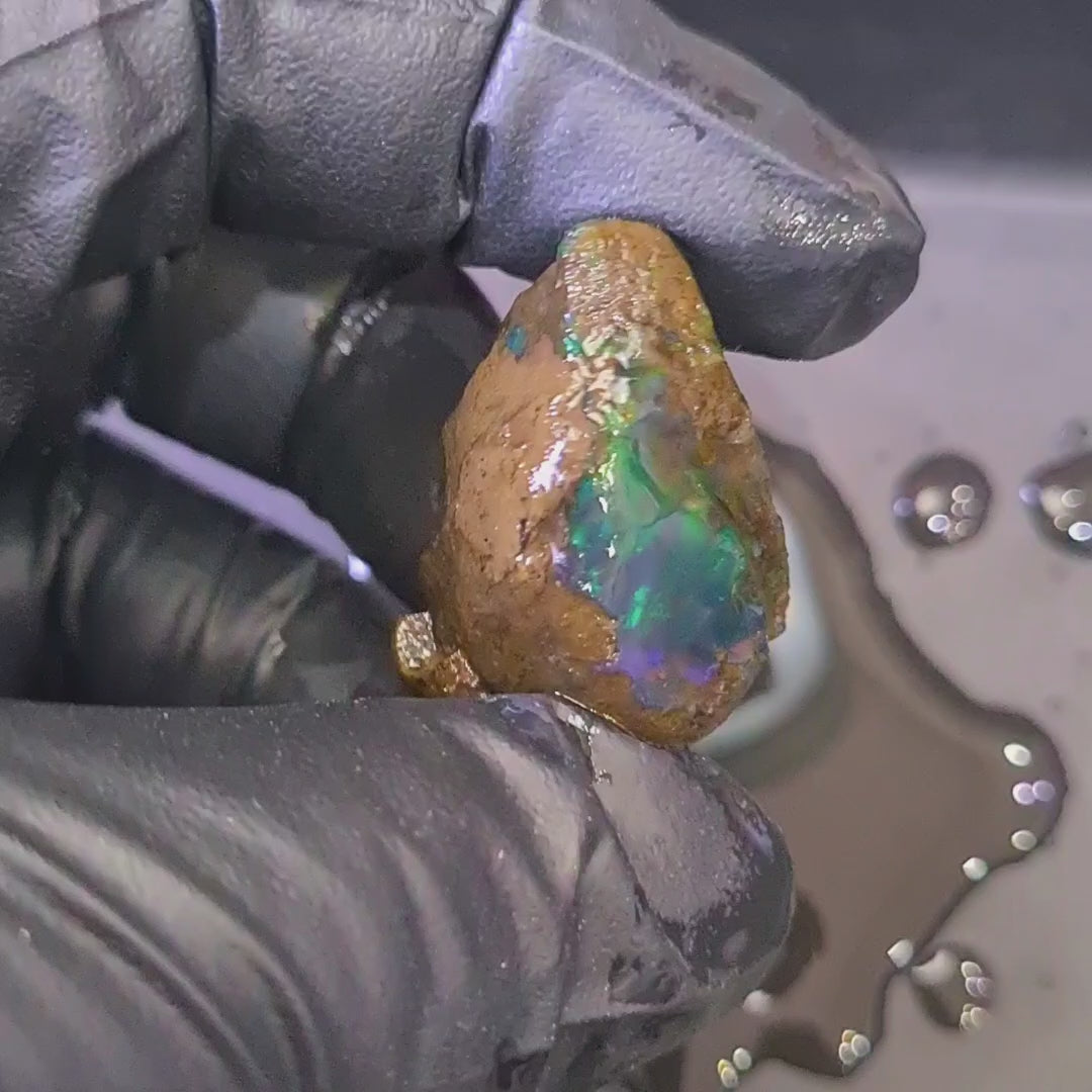 82 Carats | Ethiopian Water Opal Specimen grade | Brilliant play of colour| 33x24mm