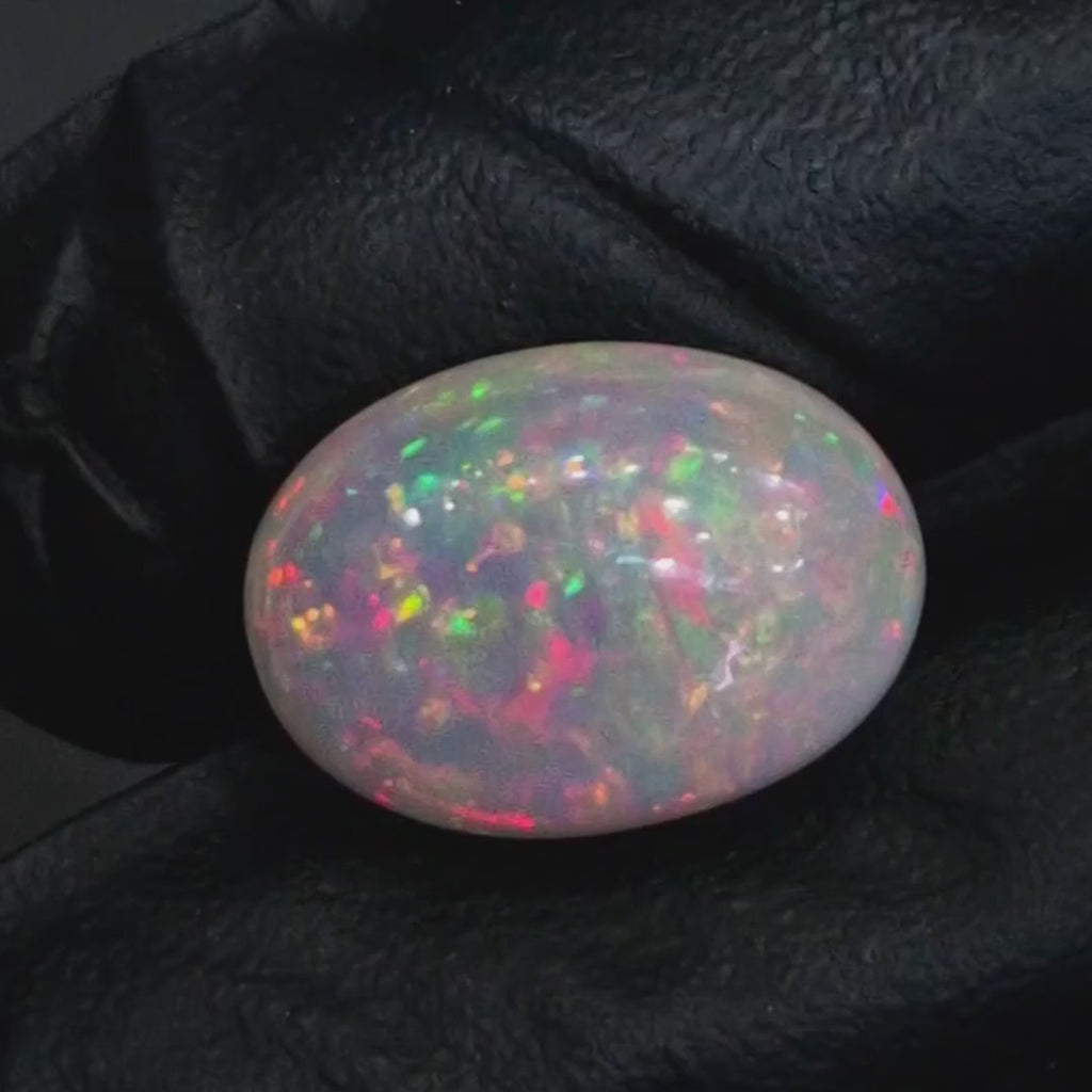 10.8Cts Natural Ethiopian Opal Cabochon | Oval | 19x14mm | Untreated