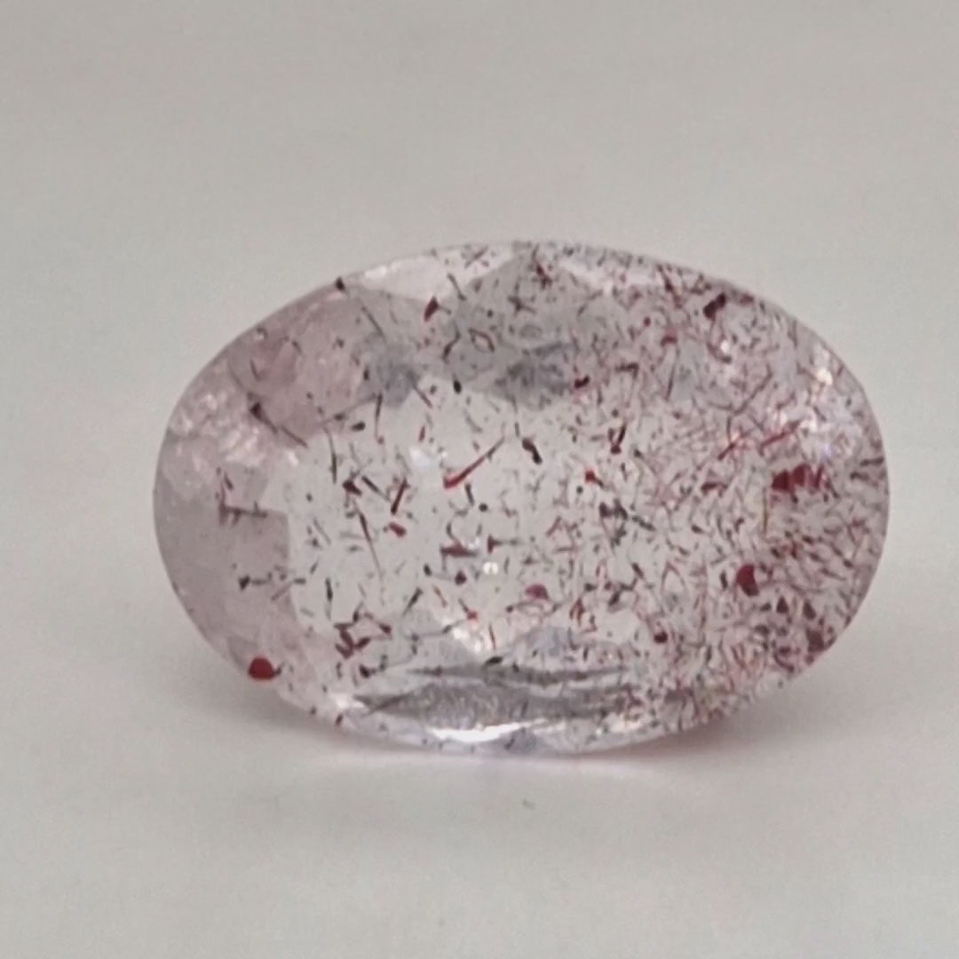 Natural Super Seven Quartz  | Oval  | Size: 19x14mm