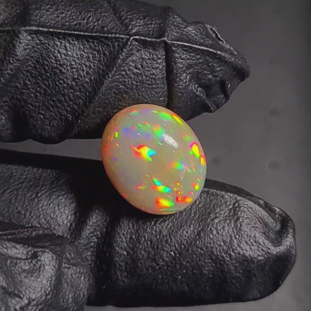 8Cts Natural Ethiopian Opal Cabochon | Oval | 16x13mm | Untreated