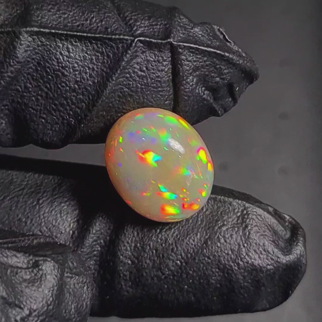 8Cts Natural Ethiopian Opal Cabochon | Oval | 16x13mm | Untreated