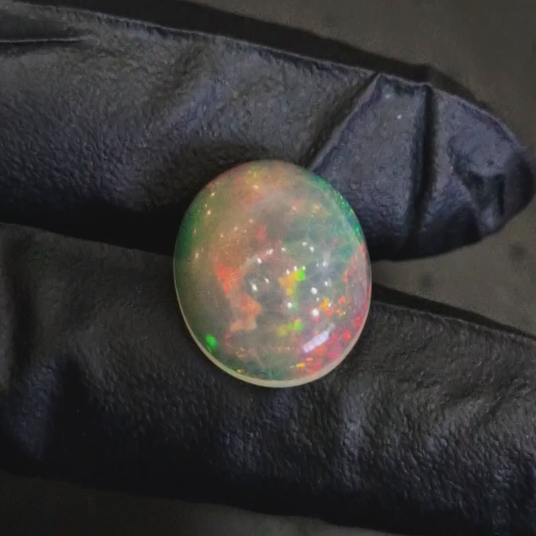 10Cts Natural Ethiopian Opal Cabochon | Oval | 19x15mm | Untreated