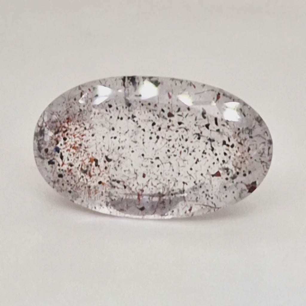 Natural Super Seven Quartz  | Oval  | Size: 24x14mm