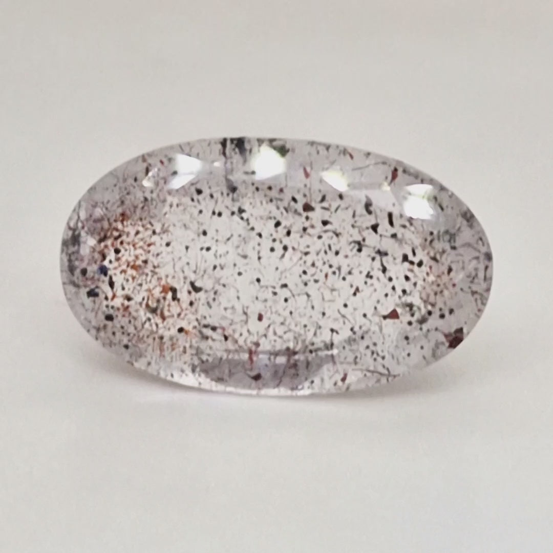 Natural Super Seven Quartz  | Oval  | Size: 24x14mm