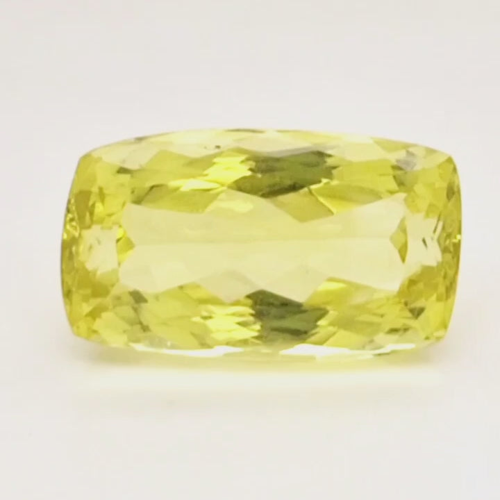Natural Lemon Quartz Faceted  | Rectangle  | Size: 24x14mm