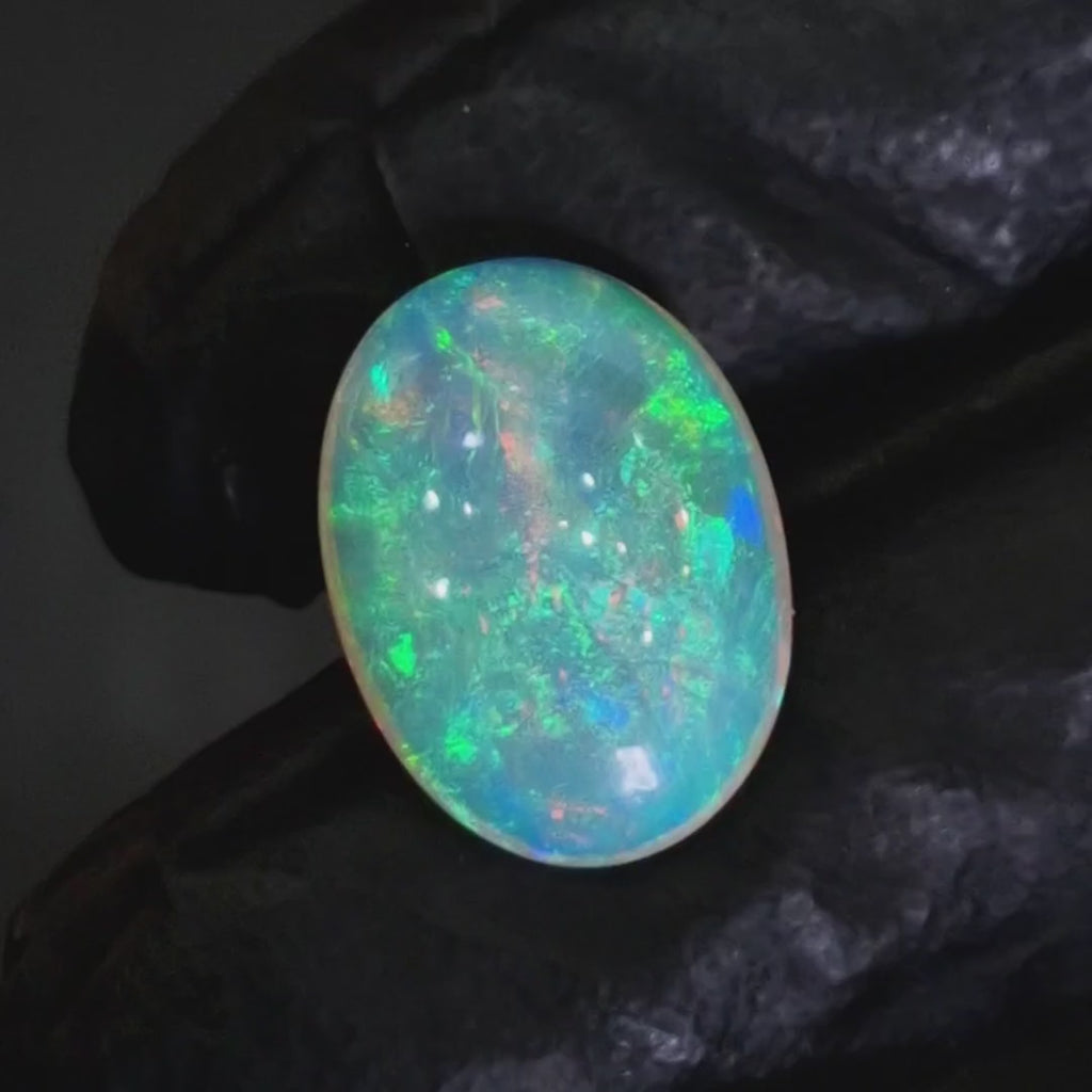 5.8Cts Natural Ethiopian Opal Cabochon | Oval | 17x12mm | Untreated