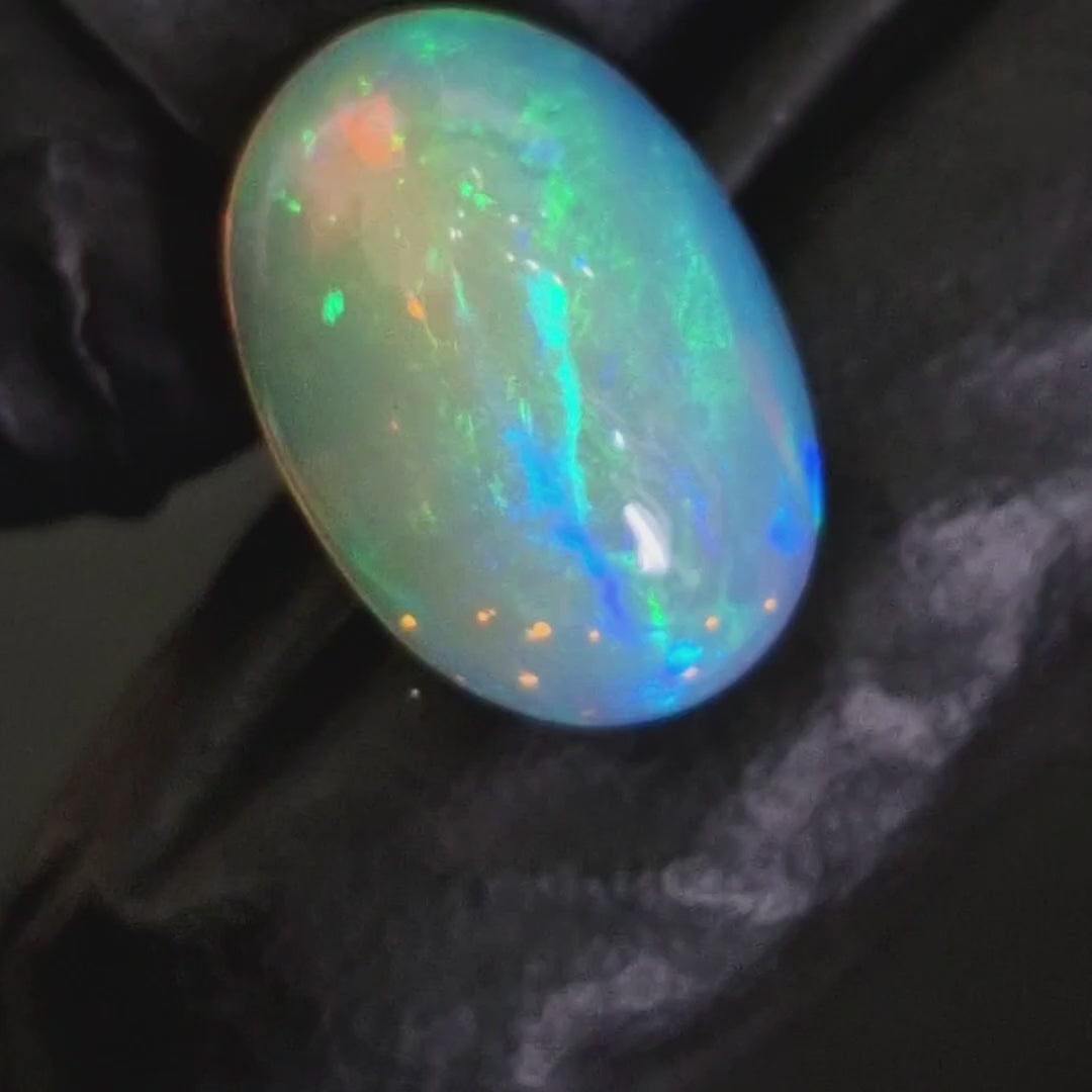 7Cts Natural Ethiopian Opal Cabochon | Oval | 16x11mm | Untreated