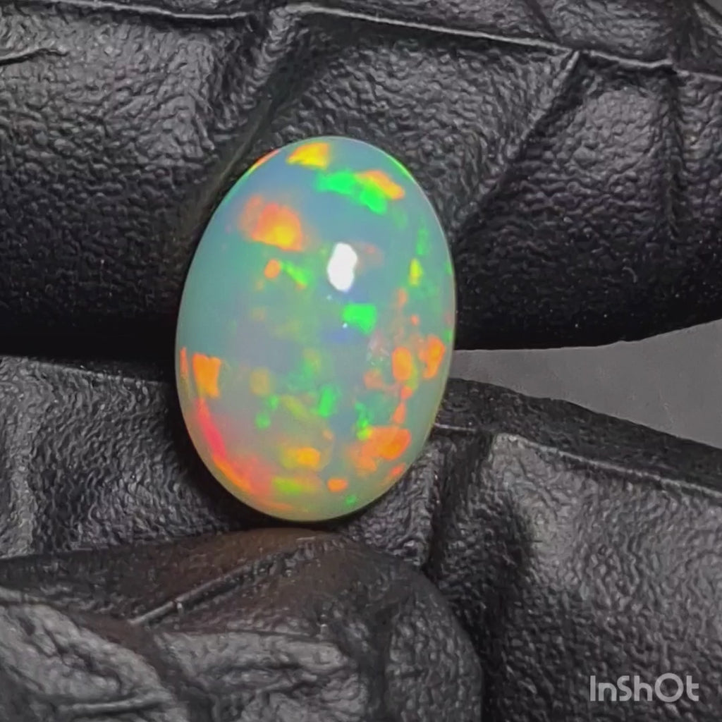 6.7Cts Natural Ethiopian Opal Cabochon | Oval | 17x12mm | Untreated