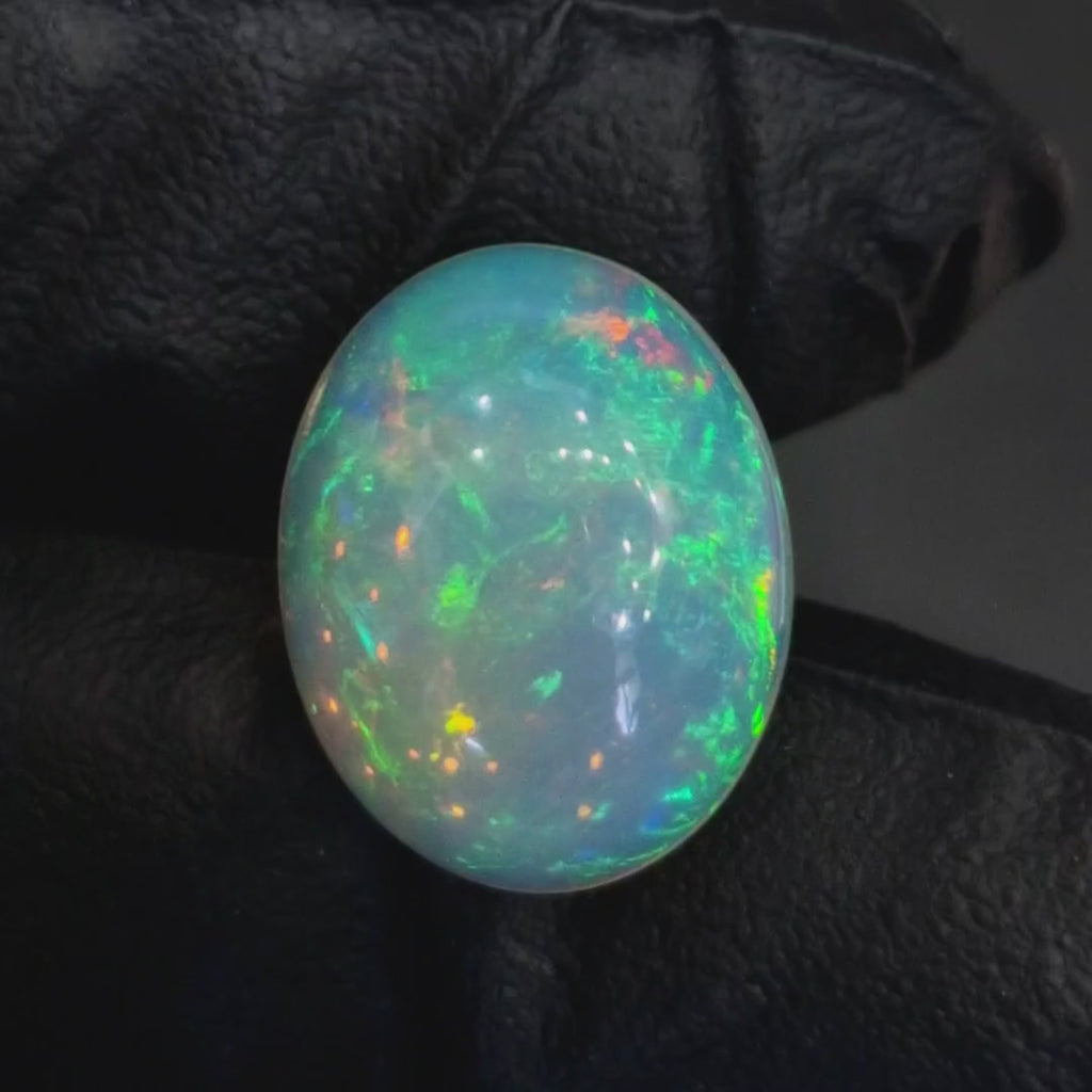11.3Cts Natural Ethiopian Opal Cabochon | Oval | 19x15mm | Untreated