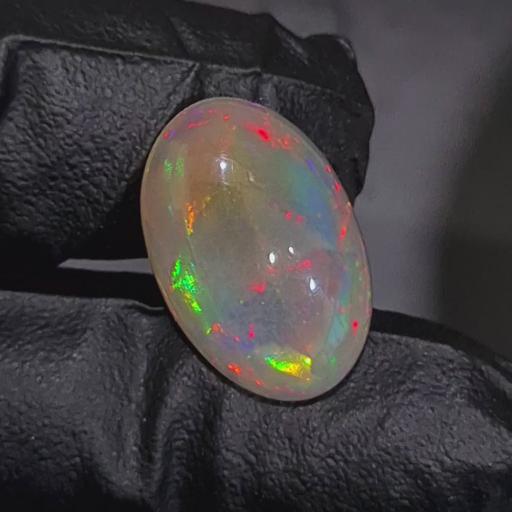 13.2Cts Natural Ethiopian Opal Cabochon | Oval | 22x15mm | Untreated