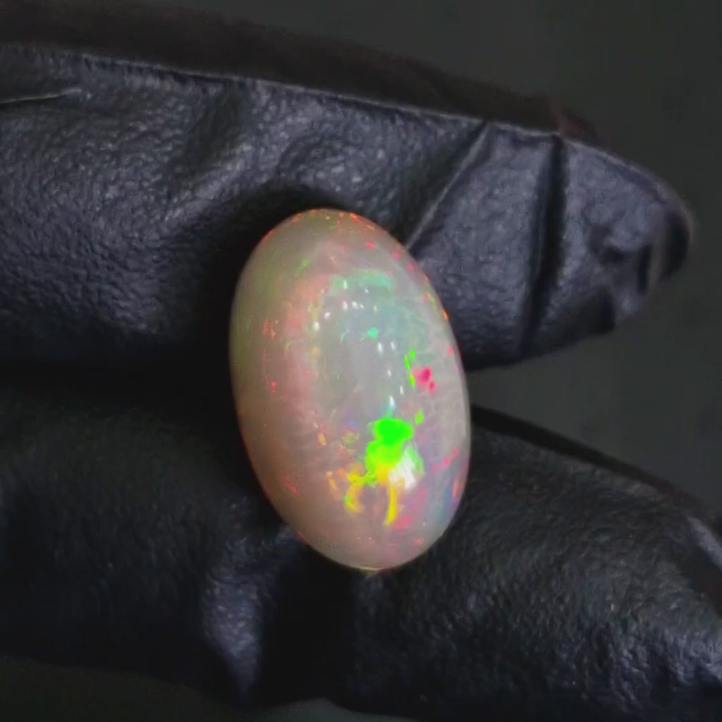 12.9Cts Natural Ethiopian Opal Cabochon | Oval | 21x13mm | Untreated