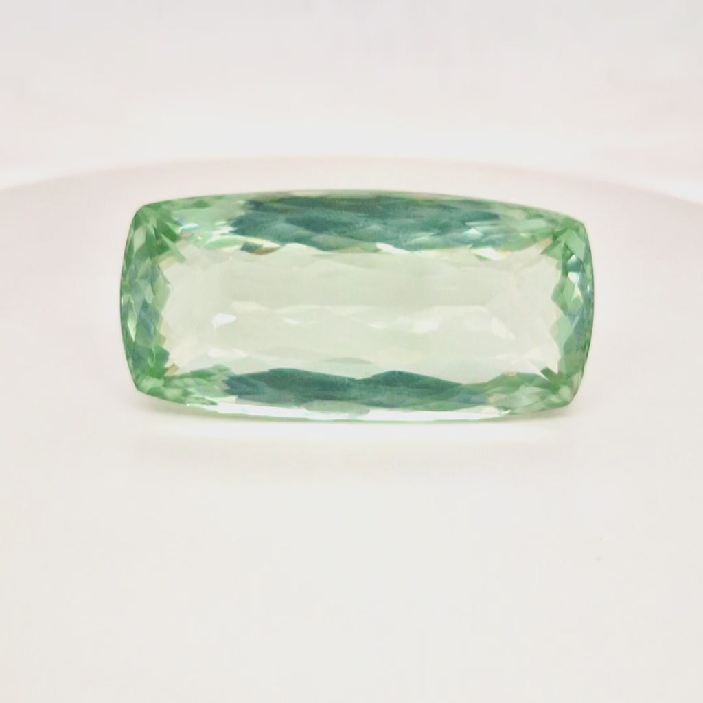 Natural  Prasiolite  Faceted | Rectangle  | Size: 45x22mm