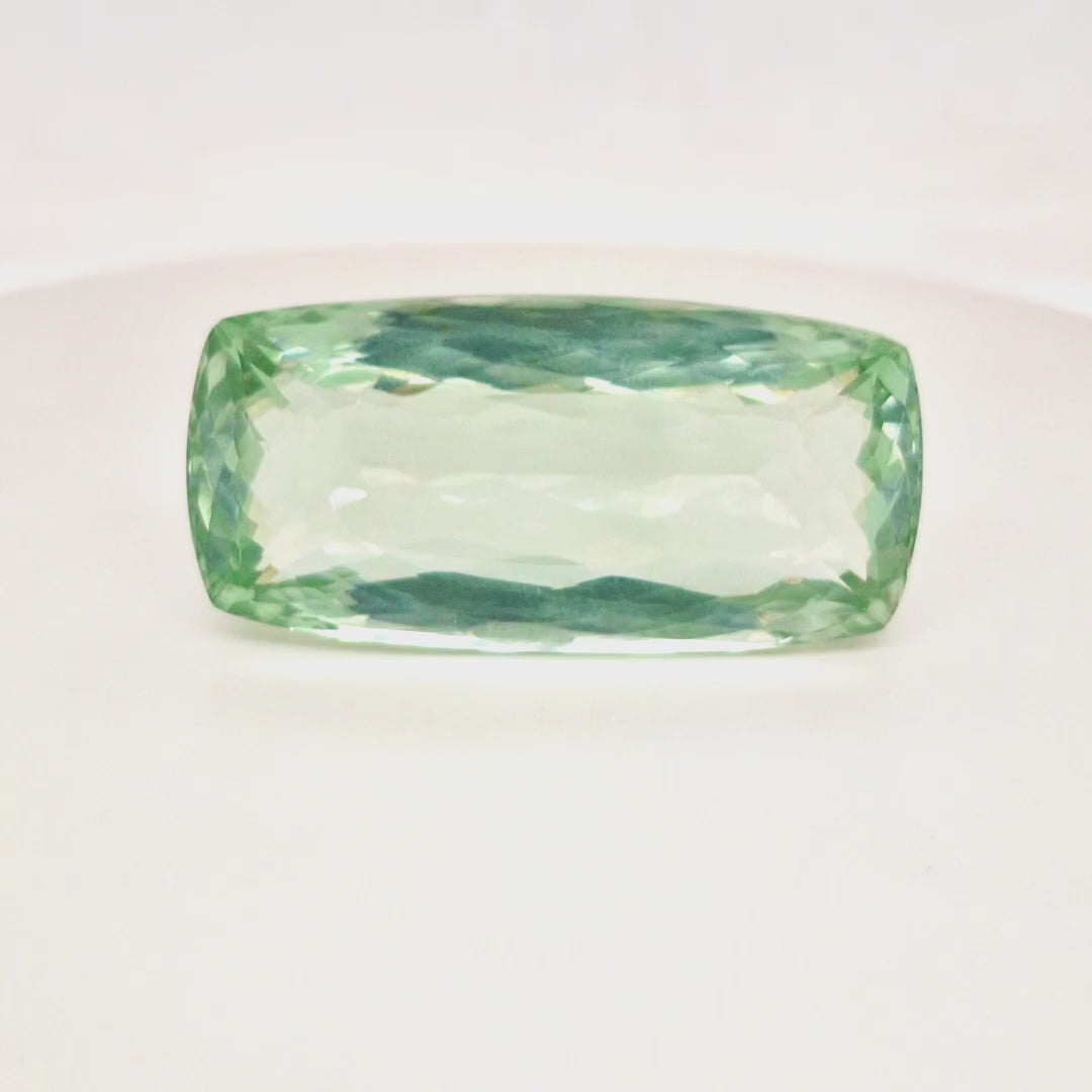 Natural  Prasiolite  Faceted | Rectangle  | Size: 45x22mm