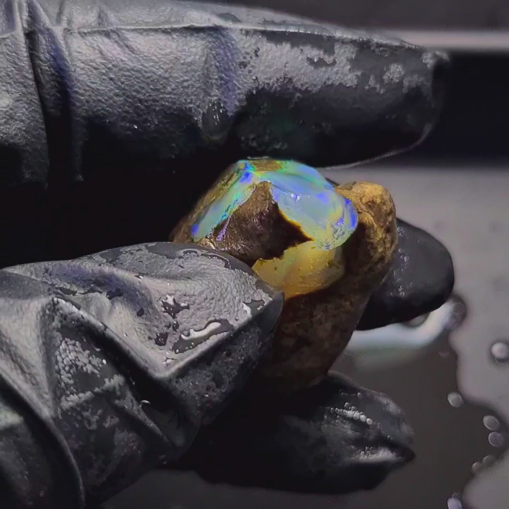108 Carats | Ethiopian Water Opal Specimen grade | Brilliant play of colour| 36x27mm
